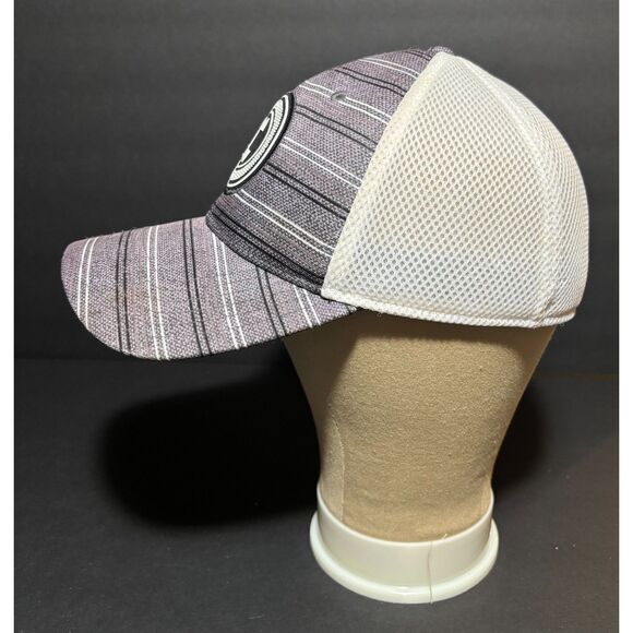 Under Armour Golf Hat – Black/Gray Striped Mesh Back – Stretch Fit M/L – EUC - Picture 5 of 7